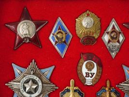 VINTAGE RUSSIAN SOVIET MEDALS AND MILITARY INSIGNIAS