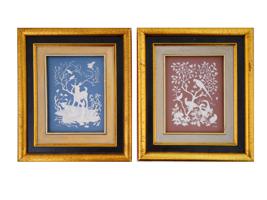 WEDGWOOD JASPERWARE FLORA AND FAUNA WALL PLAQUES