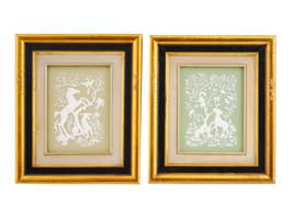 WEDGWOOD JASPERWARE FLORA AND FAUNA WALL PLAQUES