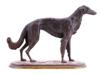 CAST BRONZE RUSSIAN HOUND ANIMAL SCULPTURE PIC-3