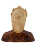 ANTIQUE ITALIAN SCHOOL ALABASTER BUST OF DANTE PIC-2