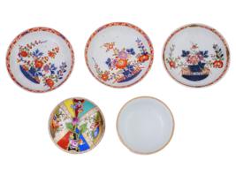 COLLECTION OF GERMAN MEISSEN PORCELAIN BOWL SAUCERS