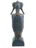 WEST AFRICAN IVORY COAST BAULE MALE FIGURINE W STAND PIC-3