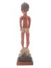 WEST AFRICAN BAULE CARVED RED WOOD FEMALE FIGURINE PIC-2