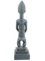 WEST AFRICAN BAULE HAND CARVED WOOD FEMALE FIGURINE