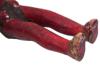 WEST AFRICAN BAULE CARVED RED WOOD FEMALE FIGURINE PIC-9