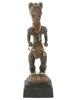 WEST AFRICAN IVORY COAST BAULE MALE FIGURINE W STAND PIC-0