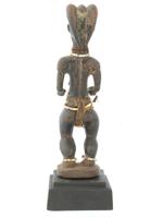 WEST AFRICAN IVORY COAST BAULE MALE FIGURINE W STAND