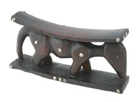 NORTH EASTERN AFRICAN SOUTH SUDAN WOOD HEAD REST