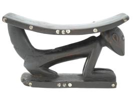 NORTH EASTERN AFRICAN SOUTH SUDAN WOOD HEAD REST