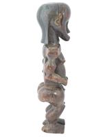 GABONESE FANG NTUMU CARVED WOOD RELIQUARY FIGURE