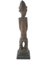 BAOLET WOODEN MALE FIGURINE IVORY COAST WEST AFRICA