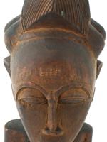 BAOLET WOODEN MALE FIGURINE IVORY COAST WEST AFRICA