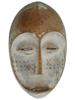 CENTRAL AFRICAN CONGO LEGA BWAMI WOODEN MASK PIC-0