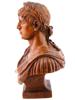 19TH C GRAND TOUR CARVED WOOD BUST OF MARCUS AURELIUS PIC-3