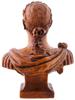 19TH C GRAND TOUR CARVED WOOD BUST OF MARCUS AURELIUS PIC-4