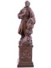 ANTIQUE BRONZE FRANCIS OF ASSISI FIGURE SCULPTURE PIC-1