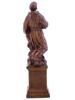 ANTIQUE BRONZE FRANCIS OF ASSISI FIGURE SCULPTURE PIC-2