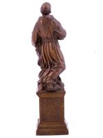 ANTIQUE BRONZE FRANCIS OF ASSISI FIGURE SCULPTURE