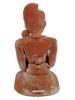 ANCIENT THAI DVARAVATI EARTHENWARE SEATED FIGURE PIC-3