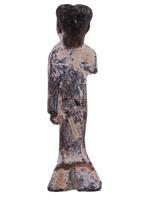 ANCIENT CHINESE HAN DYNASTY POTTERY DANCER FIGURE