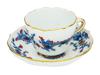 GERMAN MEISSEN PORCELAIN CUP AND SAUCER W BLUE DRAGONS PIC-1