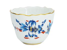 GERMAN MEISSEN PORCELAIN CUP AND SAUCER W BLUE DRAGONS