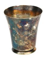 1937 NAZI GERMAN MILITARY SILVER PLATED SHOT CUP