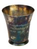 1937 NAZI GERMAN MILITARY SILVER PLATED SHOT CUP PIC-0