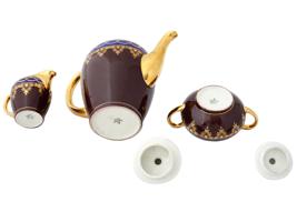 ANTIQUE GERMAN ESCHENBACH NAPOLEON PORCELAIN TEA SET