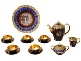 ANTIQUE GERMAN ESCHENBACH NAPOLEON PORCELAIN TEA SET