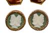 VINTAGE MENS INCOLAY CARNELIAN CAMEO CUFFLINKS IOB PIC-6