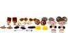 COLLECTION OF ASSORTED MENS COSTUME JEWELRY CUFF LINKS PIC-1