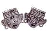 VINTAGE MEXICAN STERLING SILVER AZTEC CUFFLINKS PIC-3