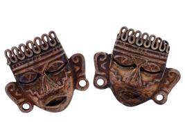 VINTAGE MEXICAN STERLING SILVER AZTEC CUFFLINKS