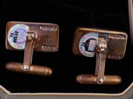 VINTAGE MENS STERLING SILVER CUFFLINKS AND TIE PINS