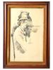 MAN WITH PIPE LITHOGRAPH AFTER PAUL CEZANNE 1970S PIC-0