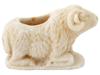 ANCIENT CARVED MARBLE LEANING RAM COSMETIC CONTAINER PIC-1