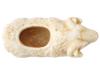 ANCIENT CARVED MARBLE LEANING RAM COSMETIC CONTAINER PIC-5