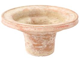 ANCIENT ROMAN PERIOD ROUND TERRACOTTA CONTAINER