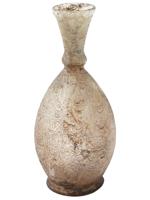 ANCIENT ISLAMIC GLASS BOTTLE WITH RELIEF DESIGNS