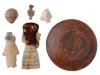 ANCIENT PRE COLUMBIAN CLAY ARTIFACTS AND A RAG DOLL PIC-2