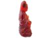 ANTIQUE CHINESE CARVED AMBER GUANYIN SCULPTURE PIC-4