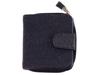 VINTAGE BLACK SHAGREEN LEATHER ZIP WALLET PIC-1