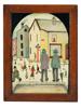 VINTAGE ENGLISH OIL PAINTING DEDICATED L S LOWRY PIC-0