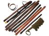 LARGE COLLECTION OF ASSORTED MILITARY LEATHER BELTS PIC-0