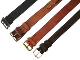 LARGE COLLECTION OF ASSORTED MILITARY LEATHER BELTS