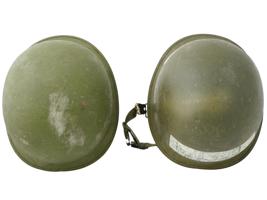 LOT OF TWO US MILITARY M1 COMBATANT ARMY HELMETS