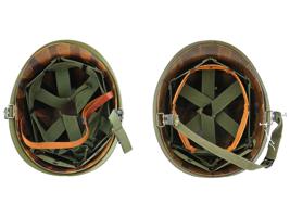 LOT OF TWO US MILITARY M1 COMBATANT ARMY HELMETS