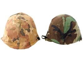 LOT OF TWO US MILITARY M1 COMBATANT ARMY HELMETS